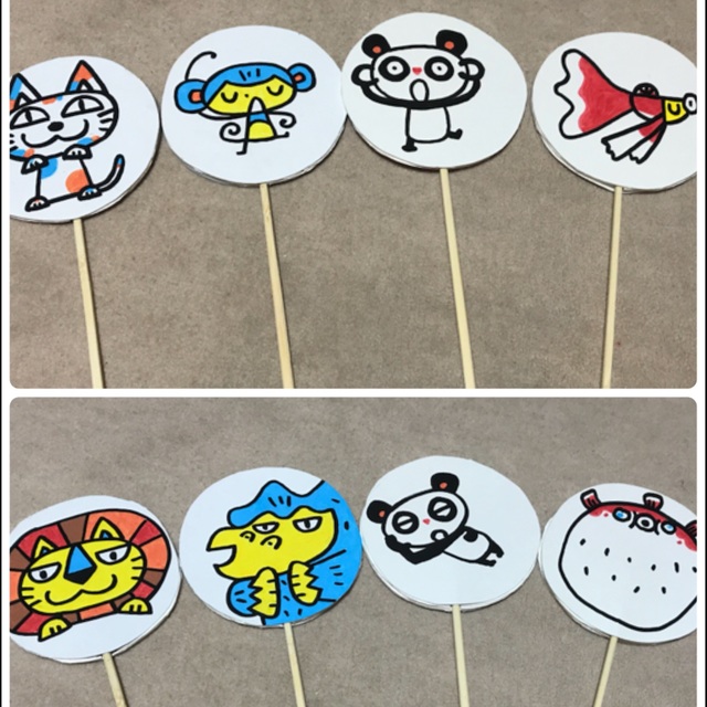 【みんなの投稿】ペープサート☆ねこときどきらいおん