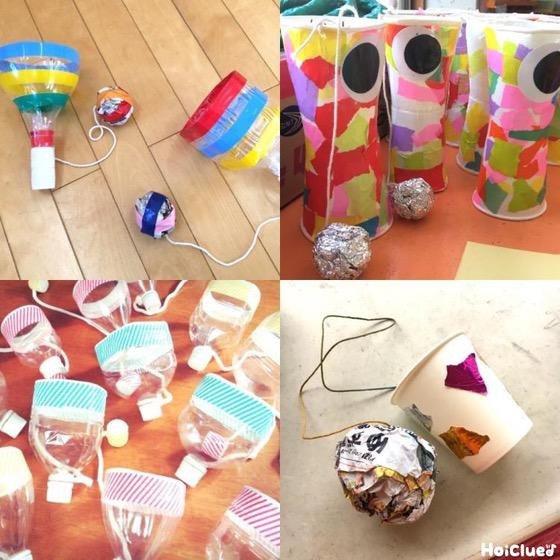 みんなの手作りけん玉アイデア〜色々な廃材から生まれたけん玉など9作品〜
