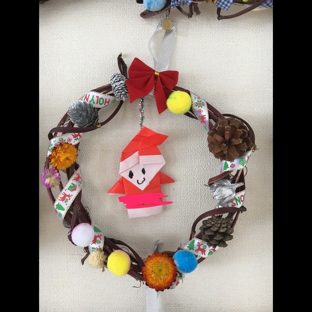 【みんなの投稿】さつま芋のツルでクリスマスリース☆