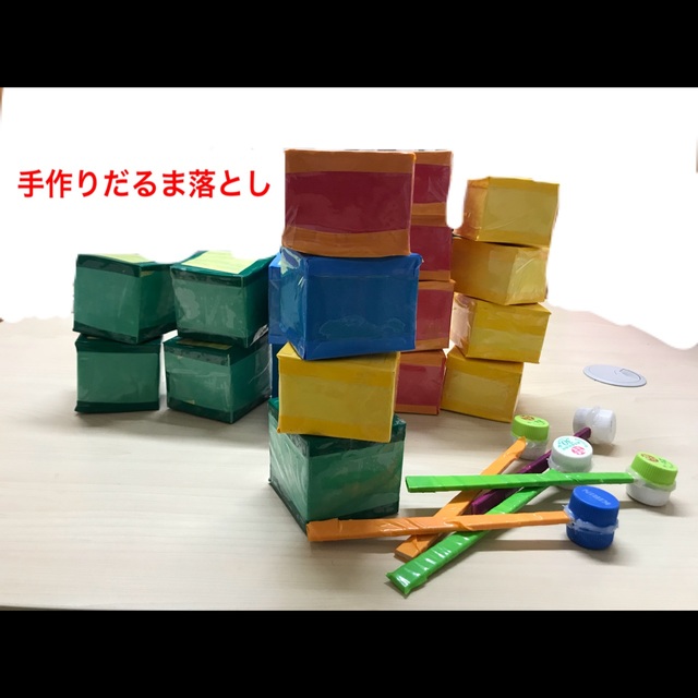 【みんなの投稿】【手作りだるま落とし】