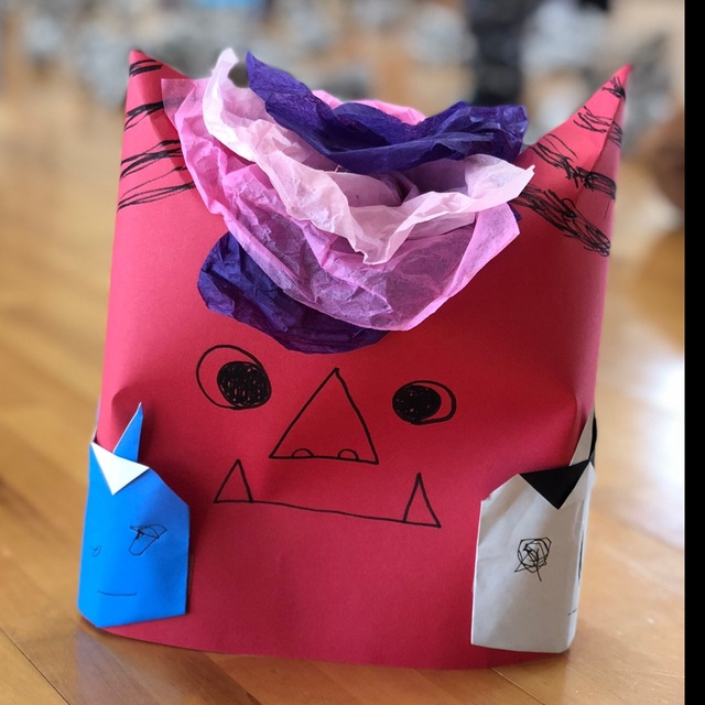 【みんなの投稿】★鬼のお面(帽子)★