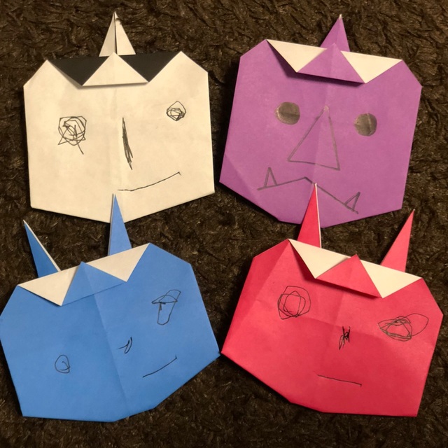 【みんなの投稿】折り紙で鬼