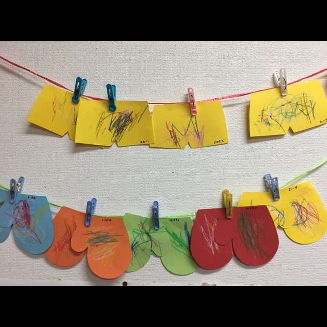 【みんなの投稿】1歳児 なぐり書き おにのパンツ