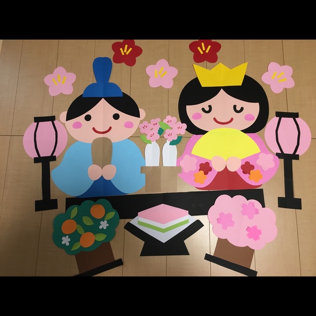 【みんなの投稿】ひなまつり壁面