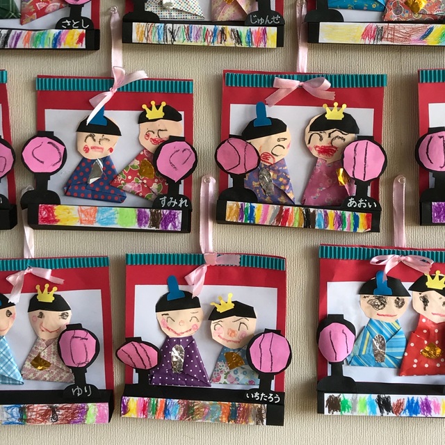 【みんなの投稿】3歳児お雛様