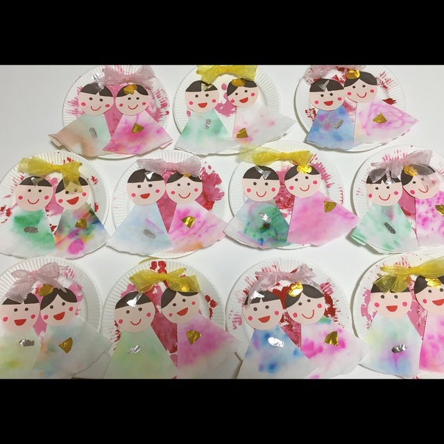 【みんなの投稿】【ひな祭り制作】1歳児 【みんなの投稿】【ひな祭り制作】1歳児