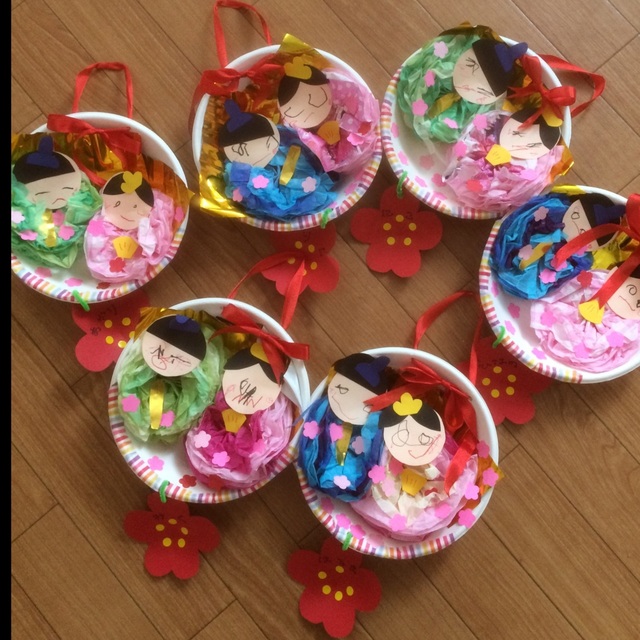 【みんなの投稿】ひなまつり製作1歳児