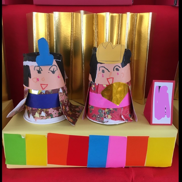 【みんなの投稿】ひな人形(4歳児)