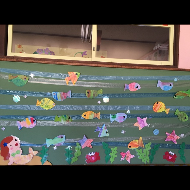 【みんなの投稿】2,3歳児夏の壁面