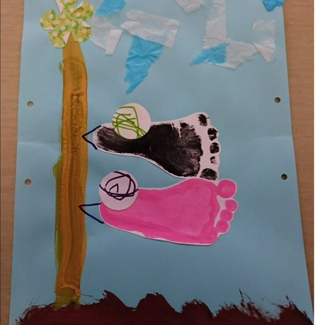 【みんなの投稿】５月の製作(０、１歳児)こいのぼり