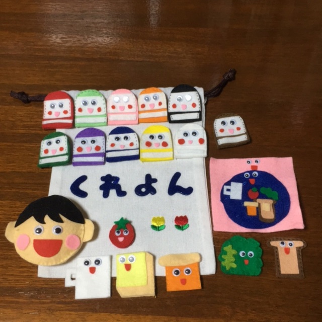 【みんなの投稿】【指人形&巾着シアター？】