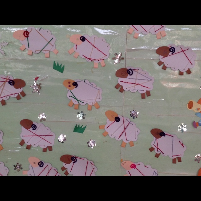 【みんなの投稿】壁面☆羊