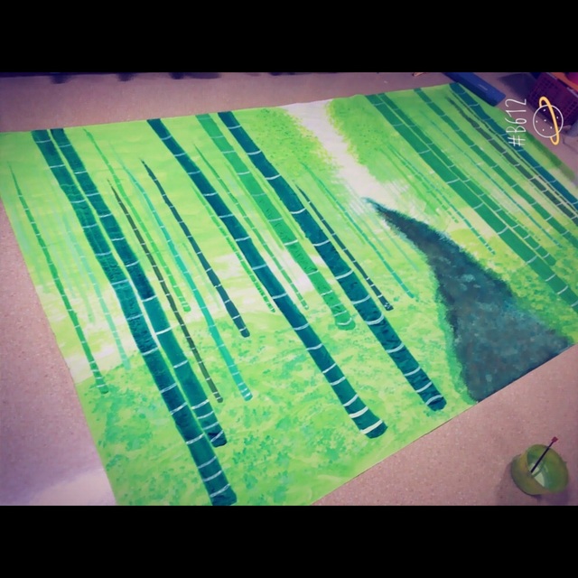 【みんなの投稿】クリスマス会背景『竹取物語』