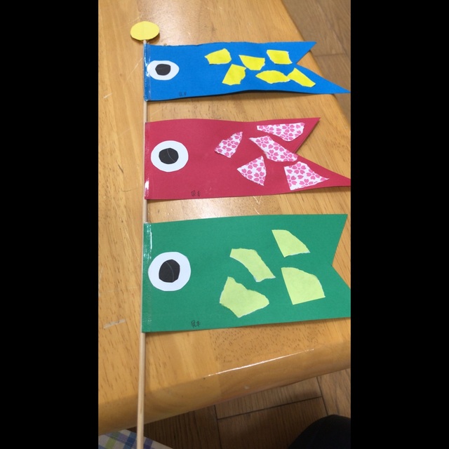 【みんなの投稿】こいのぼり製作2歳児