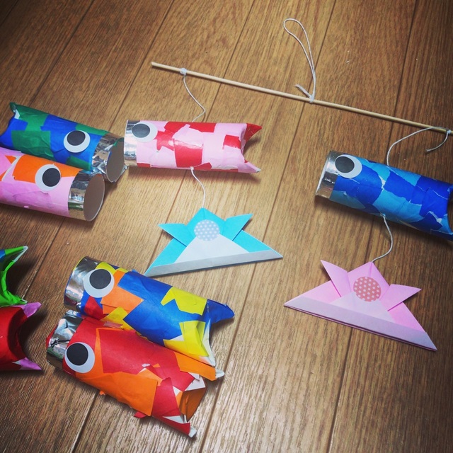 【みんなの投稿】【こいのぼりのモビール】