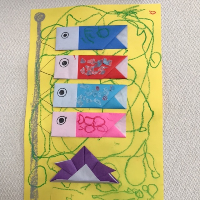 【みんなの投稿】クレヨンぐるぐる鯉のぼり