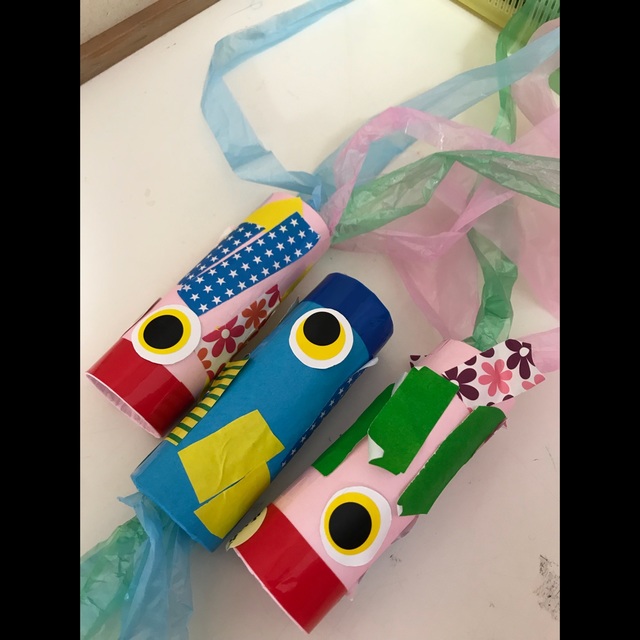 【みんなの投稿】こいのぼりロケット3歳児。