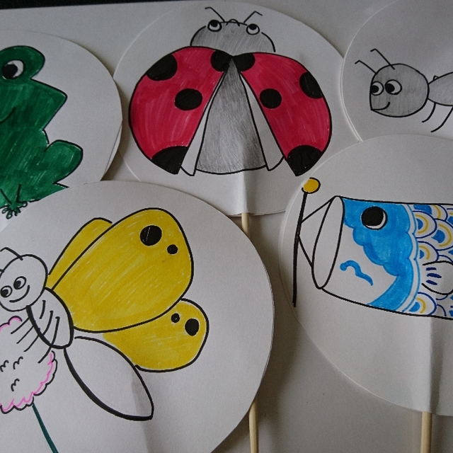 【みんなの投稿】♪「だ、だ、だーれがめっかったー？」5月シルエットクイズ用(答え)