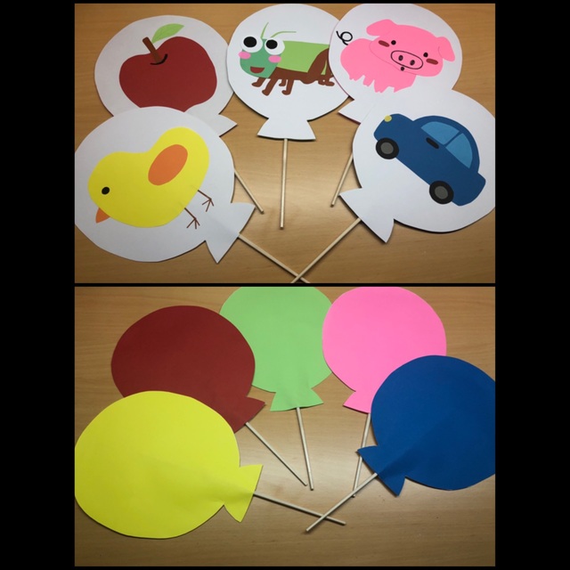 【みんなの投稿】【ペープサート】ふうせんのうた