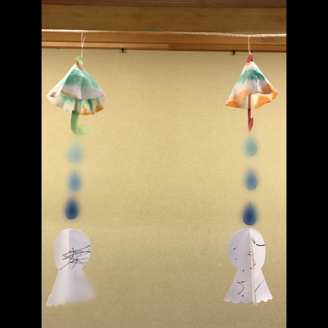 【みんなの投稿】6月☆傘とてるてる坊主☆1歳児