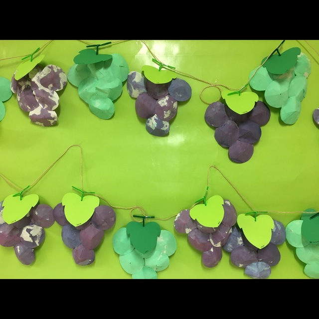 【みんなの投稿】壁面 ぶどう