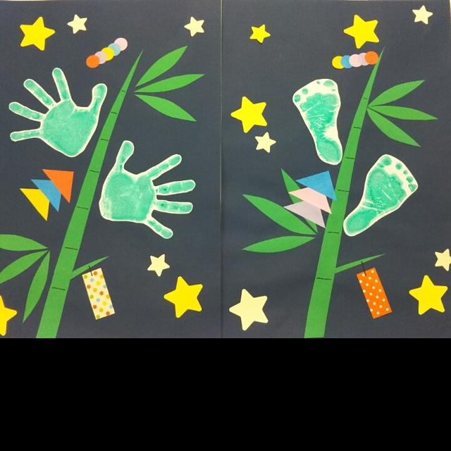 【みんなの投稿】七夕手形アート