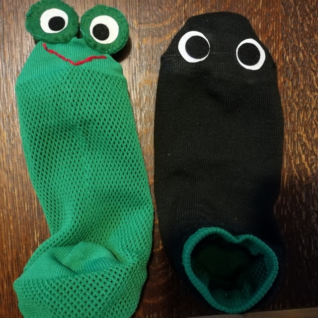 【みんなの投稿】靴下をひっくり返す練習