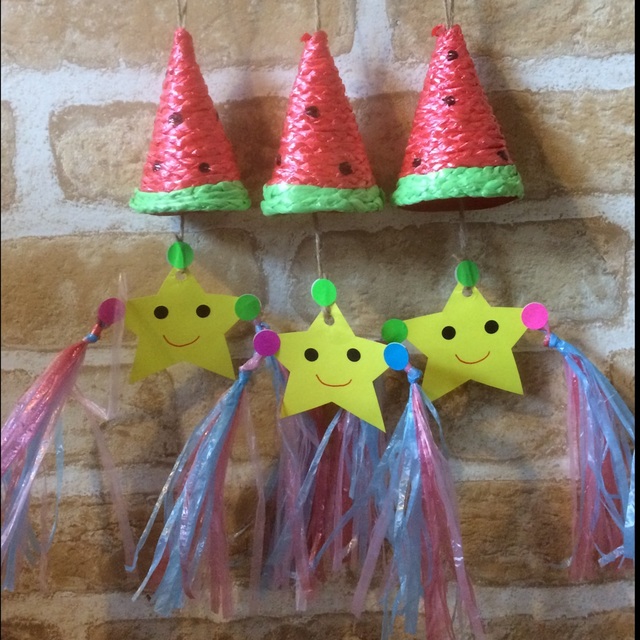 【みんなの投稿】0歳児 七夕飾り