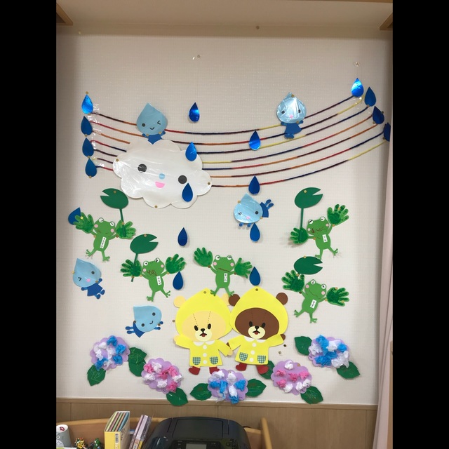 【みんなの投稿】0歳児  6月の壁面