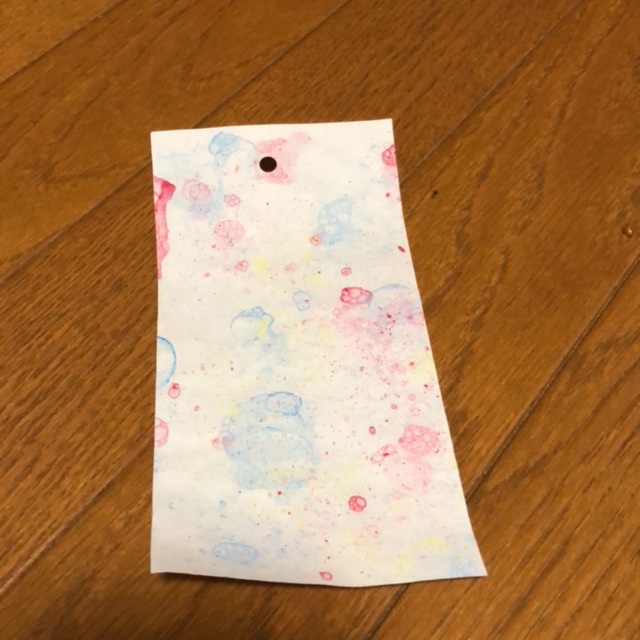 【みんなの投稿】七夕 3歳児 シャボン玉アート