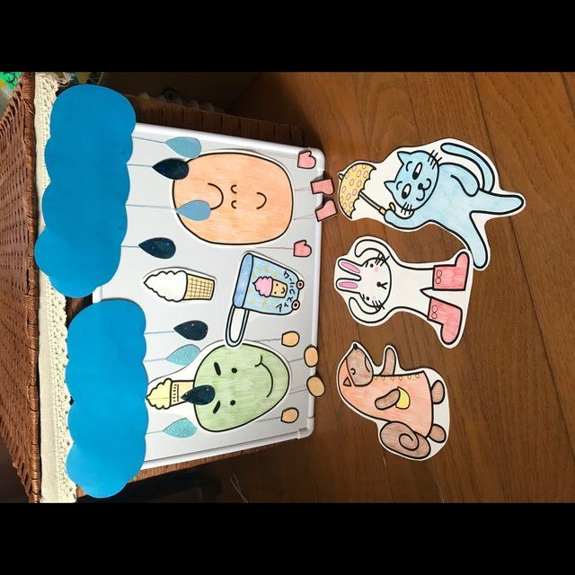 【みんなの投稿】【ヤダットちゃんの雨の日のお散歩 ホワイトボードシアター】