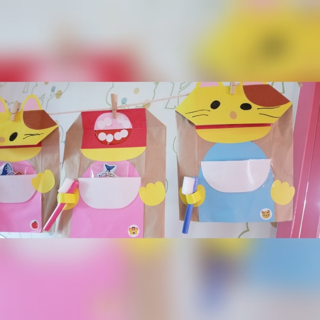 【みんなの投稿】虫歯予防デー1歳児製作