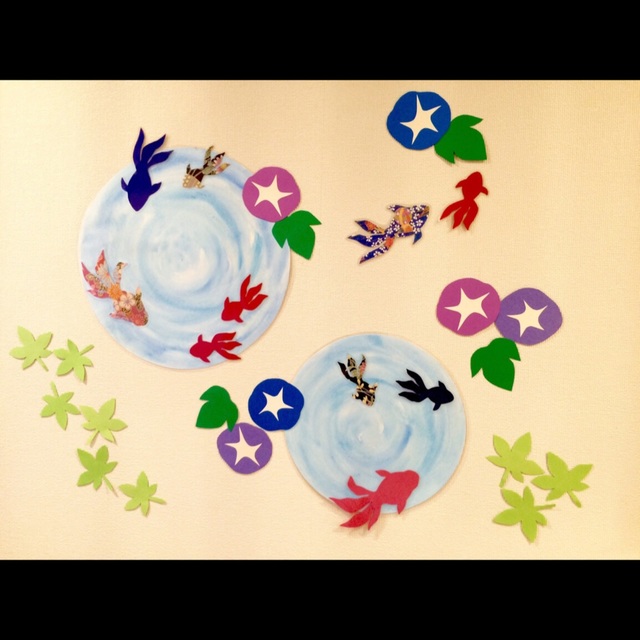 【みんなの投稿】［ 7月エントランス壁面 ］ 涼金魚。