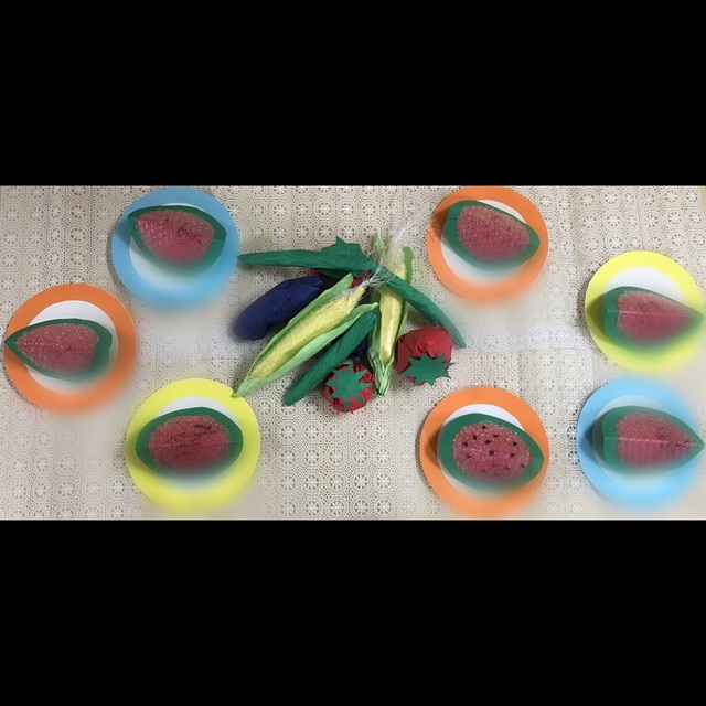 【みんなの投稿】7月☆すいか☆1歳児