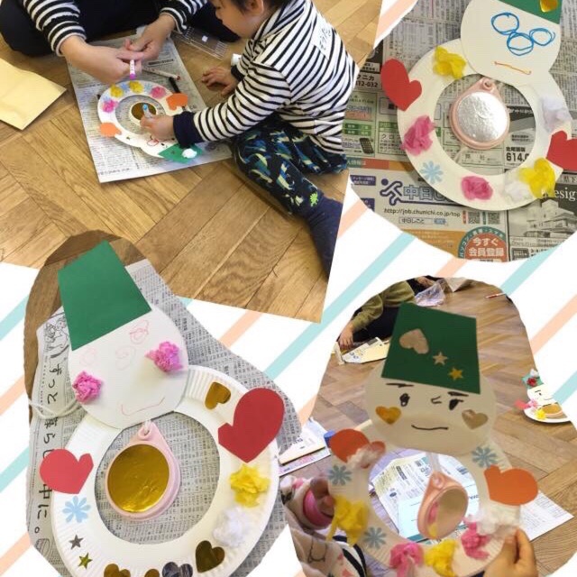 【みんなの投稿】紙皿 雪だるま