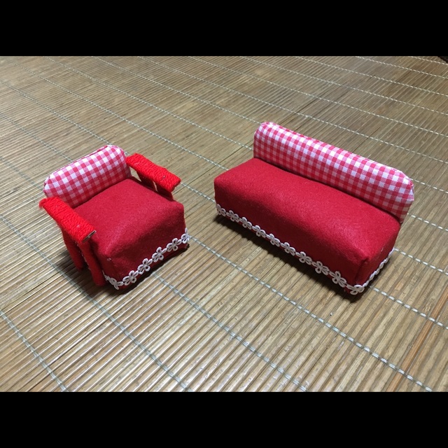 【みんなの投稿】【ドールハウス ソファ】