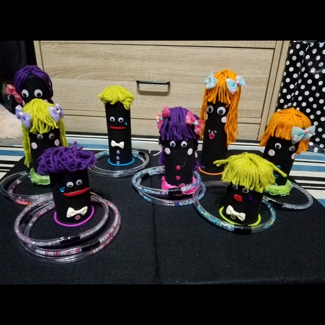 【みんなの投稿】モンスター達の輪投げ(ネオンハロウィン)