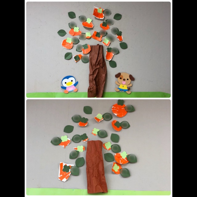 【みんなの投稿】11月壁面 柿の木