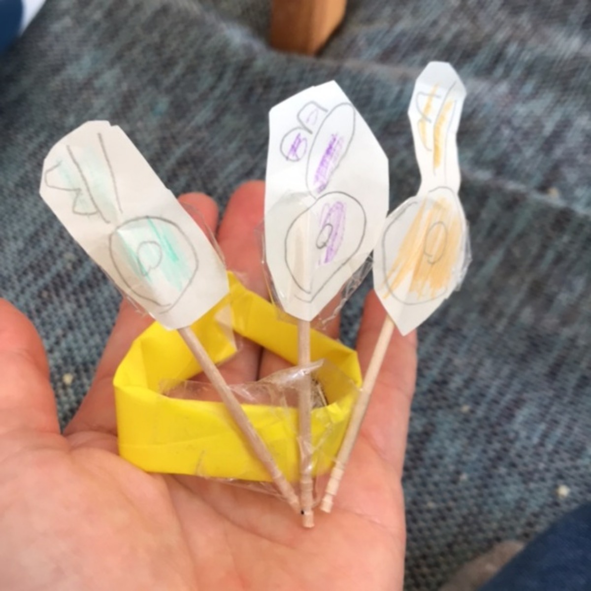 【みんなの投稿】鍵モチーフのアクセサリー  6歳