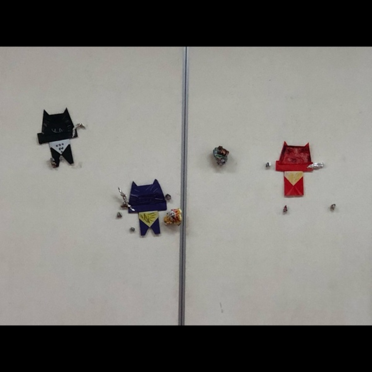 【みんなの投稿】4歳児 折り紙(鬼👹)