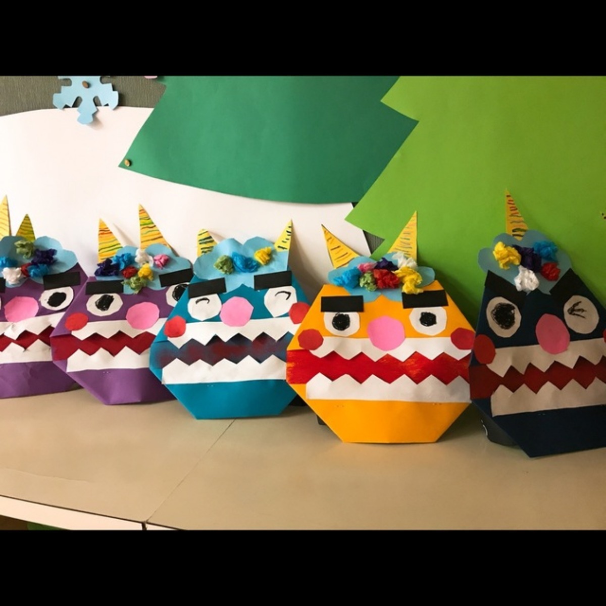 【みんなの投稿】おにのおめん(*Ü*)