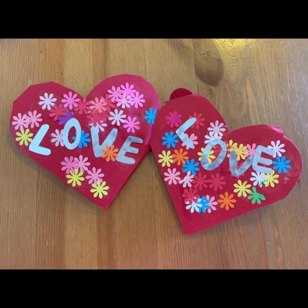 【みんなの投稿】お花いっぱいのバレンタインカード