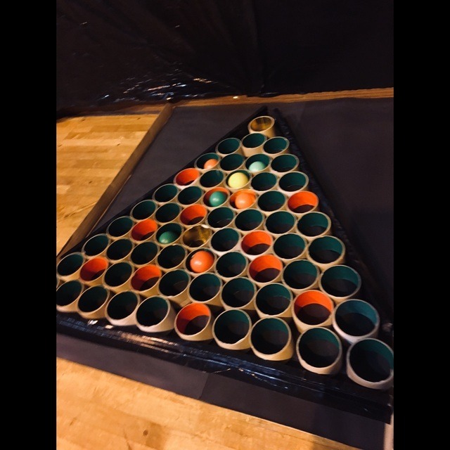 【みんなの投稿】【ガムテ芯ツリーのボール転がし】