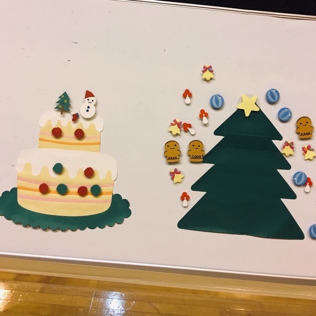 【みんなの投稿】【マグネットのケーキ・ツリー飾り遊び】