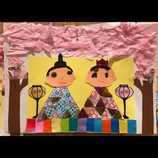 【みんなの投稿】おひなさま.年少