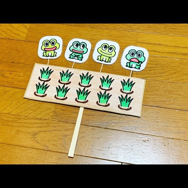 【みんなの投稿】【カエルの合唱 ペープサート】