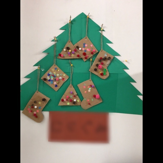 【みんなの投稿】1歳児、12月オーナメント