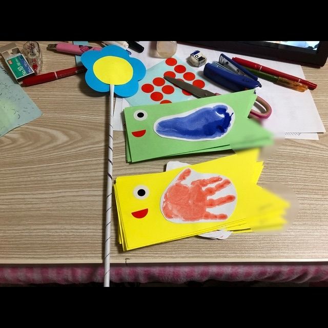 【みんなの投稿】こいのぼり 0.1歳児クラス