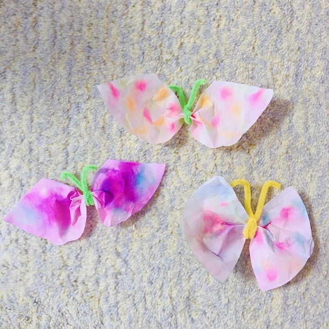 【みんなの投稿】コーヒーフィルターでちょうちょ