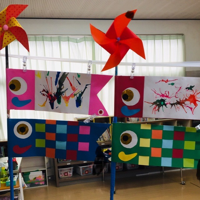 【みんなの投稿】こいのぼり製作  5歳児